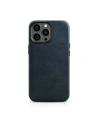 Case iCarer Oil Wax Premium Leder MagSafe Apple iPhone 14 Pro Max dunkelblau