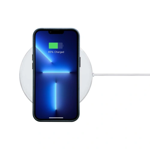 Kup Case iCarer Oil Wax Premium Leder MagSafe Apple iPhone 14 Pro Max dunkelblau - ICR341 - {ean13} - Sklep Home Screen