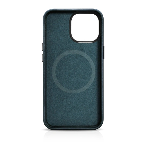 Kup Case iCarer Oil Wax Premium Leder MagSafe Apple iPhone 14 Pro Max dunkelblau - ICR341 - {ean13} - Sklep Home Screen