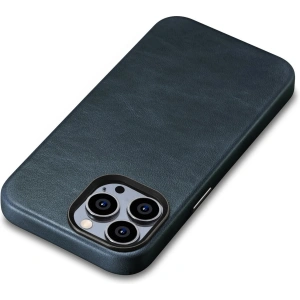 Kup Etui iCarer Oil Wax Premium Leather MagSafe Apple iPhone 14 Pro Max tmavě modrý - ICR341 - {ean13} - Sklep Home Screen