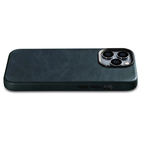 Kup Case iCarer Oil Wax Premium Leder MagSafe Apple iPhone 14 Pro Max dunkelblau - ICR341 - {ean13} - Sklep Home Screen