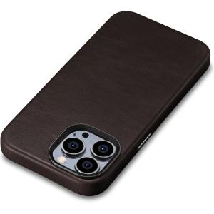 Kup Etui iCarer Olejová Vosk Prémiová Kůže MagSafe Apple iPhone 14 Pro Max tmavě hnědá - ICR342 - {ean13} - Sklep Home Screen