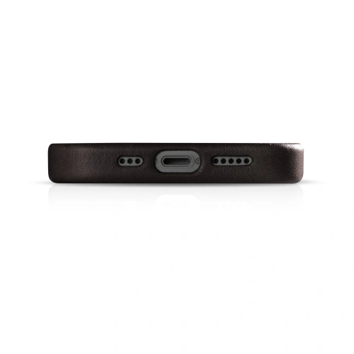 Kup Case iCarer Öl Wachs Premium Leder MagSafe Apple iPhone 14 Pro Max dunkelbraun - ICR342 - {ean13} - Sklep Home Screen