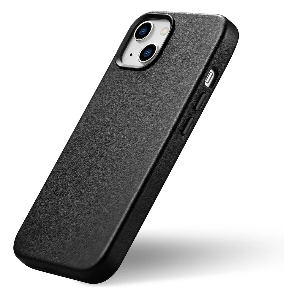 Etui iCarer Case Leather MagSafe Apple iPhone 14 czarny