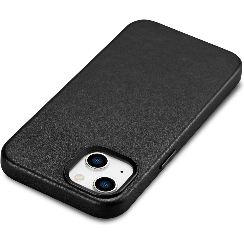Etui iCarer Case Leather MagSafe Apple iPhone 14 czarny