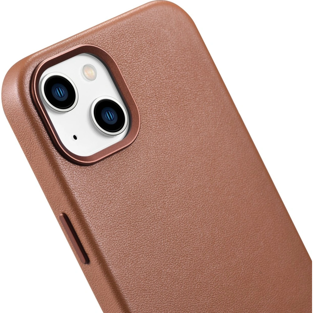 Etui iCarer Case Leather MagSafe Apple iPhone 14 brązowy