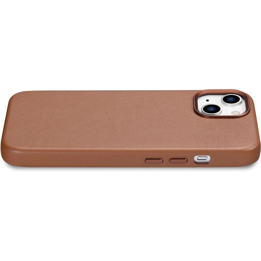 Etui iCarer Case Leather MagSafe Apple iPhone 14 brązowy
