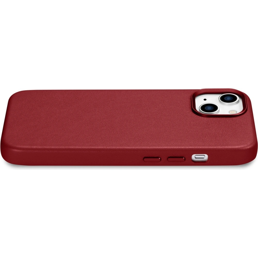 Etui iCarer Case Leather MagSafe Apple iPhone 14 czerwony