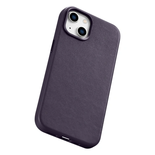 Kup Case iCarer Case Leder MagSafe Apple iPhone 14 dunkelviolett - ICR346 - {ean13} - Sklep Home Screen