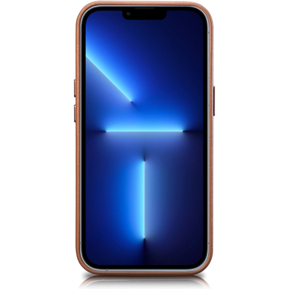Etui iCarer Case Leather MagSafe Apple iPhone 14 Pro brązowy
