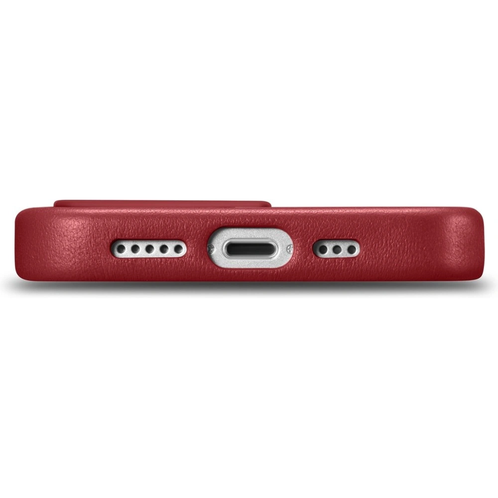Etui iCarer Case Leather MagSafe Apple iPhone 14 Pro czerwony