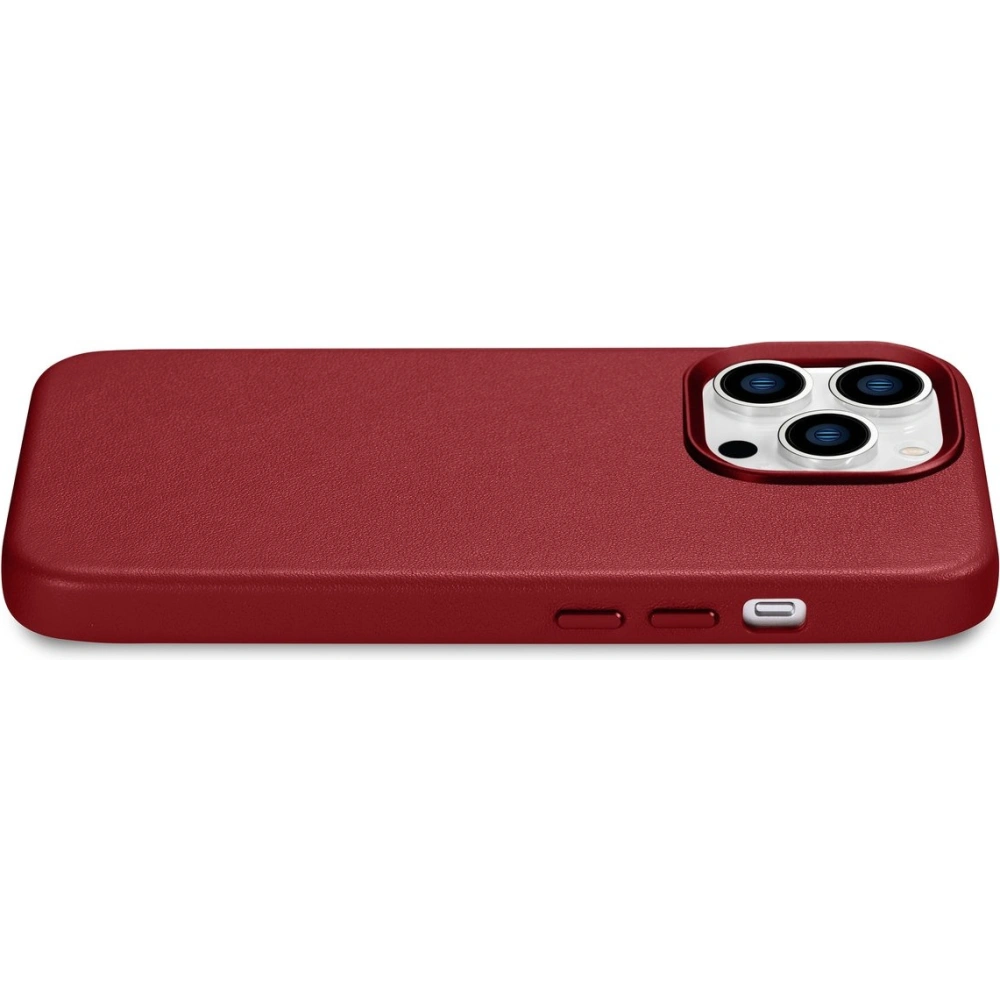 Etui iCarer Case Leather MagSafe Apple iPhone 14 Pro czerwony
