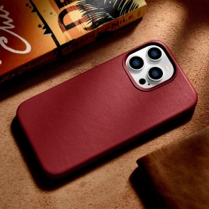 Kup Etui iCarer Case Leather MagSafe Apple iPhone 14 Pro červené - ICR351 - {ean13} - Sklep Home Screen