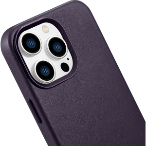 Kup Etui iCarer Case Leather MagSafe Apple iPhone 14 Pro tmavě fialová - ICR352 - {ean13} - Sklep Home Screen