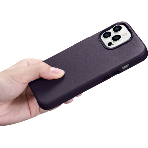 Kup Etui iCarer Case Leather MagSafe Apple iPhone 14 Pro tmavě fialová - ICR352 - {ean13} - Sklep Home Screen