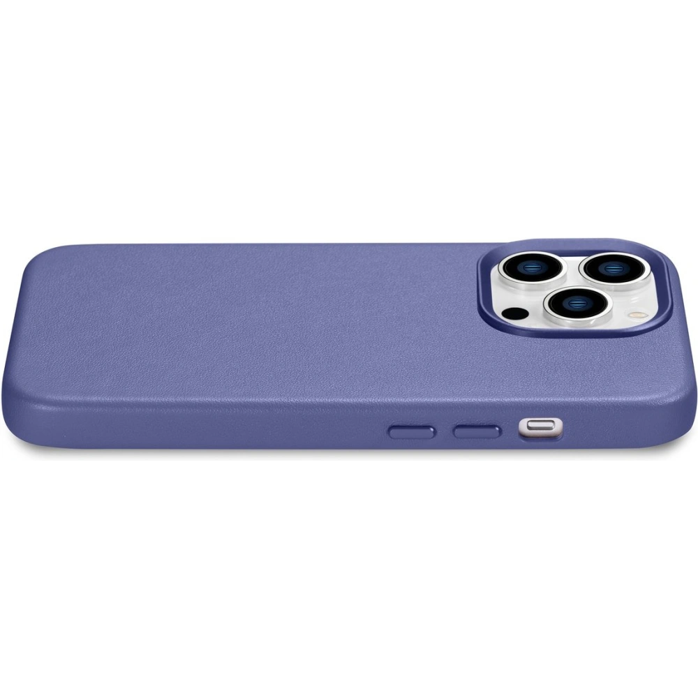 Etui iCarer Case Leather MagSafe Apple iPhone 14 Pro jasnofioletowy