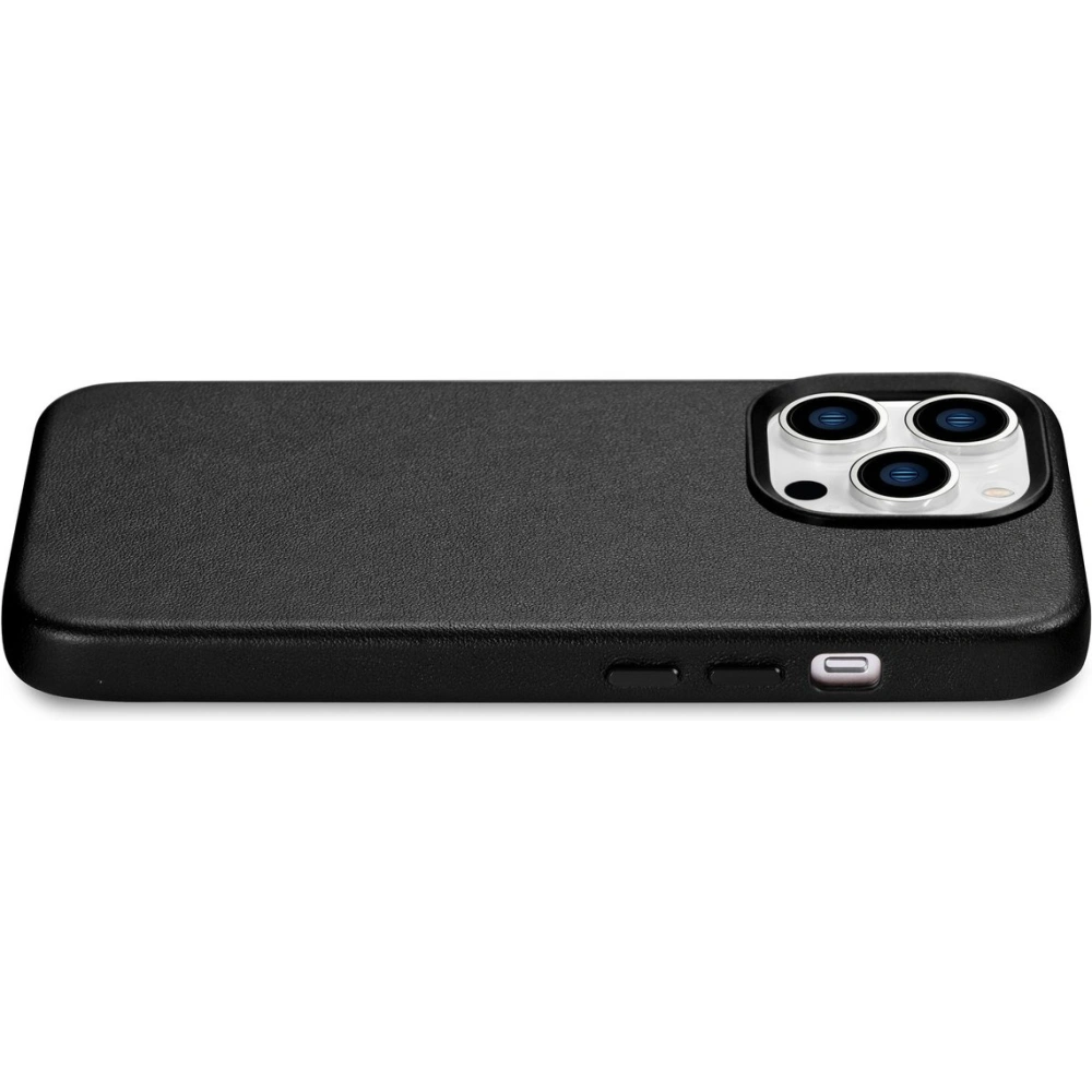 Etui iCarer Case Leather MagSafe Apple iPhone 14 Pro Max czarny