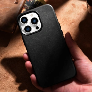 Kup Etui iCarer Case Leather MagSafe Apple iPhone 14 Pro Max černé - ICR355 - {ean13} - Sklep Home Screen