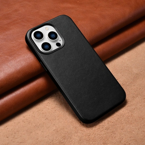Kup Etui iCarer Case Leather MagSafe Apple iPhone 14 Pro Max fekete - ICR355 - {ean13} - Sklep Home Screen