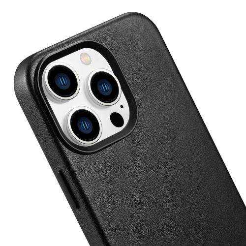 Kup Husă iCarer Case Leather MagSafe Apple iPhone 14 Pro Max negru - ICR355 - {ean13} - Sklep Home Screen