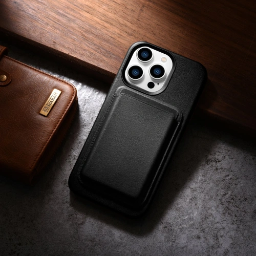 Kup Etui iCarer Case Leather MagSafe Apple iPhone 14 Pro Max fekete - ICR355 - {ean13} - Sklep Home Screen