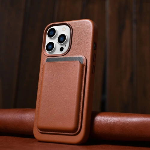 Kup Etui iCarer Case Leather MagSafe Apple iPhone 14 Pro Max barna - ICR356 - {ean13} - Sklep Home Screen
