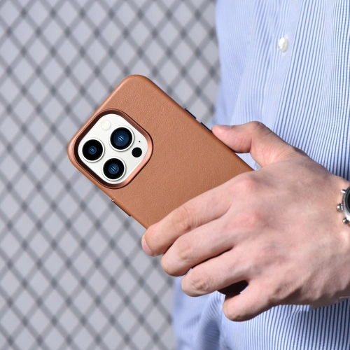 Kup Etui iCarer Case Leather MagSafe Apple iPhone 14 Pro Max barna - ICR356 - {ean13} - Sklep Home Screen