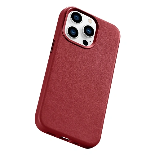 Kup Etui iCarer bőr MagSafe Apple iPhone 14 Pro Max piros - ICR357 - {ean13} - Sklep Home Screen