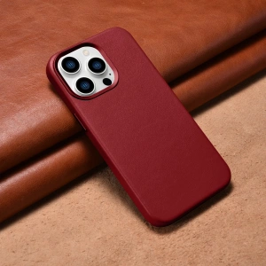 Kup Etui iCarer Case Leather MagSafe Apple iPhone 14 Pro Max červená - ICR357 - {ean13} - Sklep Home Screen