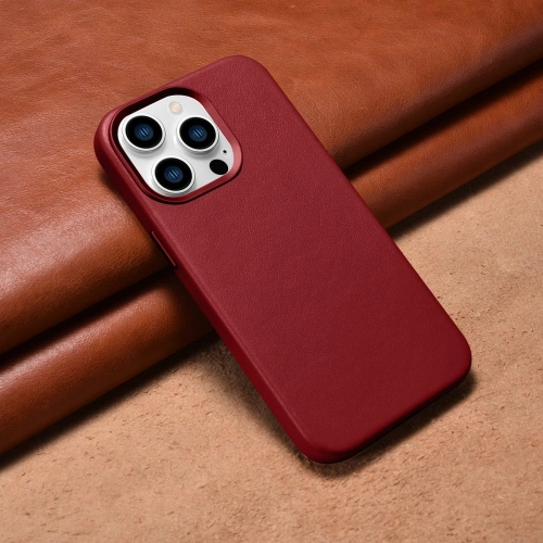 Kup Case iCarer Case Leder MagSafe Apple iPhone 14 Pro Max rot - ICR357 - {ean13} - Sklep Home Screen