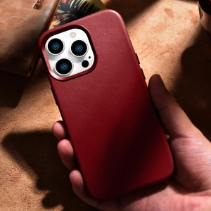 Kup Etui iCarer Case Leather MagSafe Apple iPhone 14 Pro Max červená - ICR357 - {ean13} - Sklep Home Screen