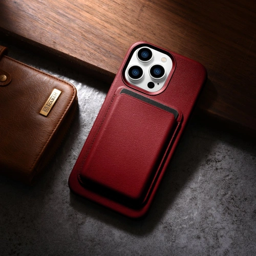 Kup Case iCarer Case Leder MagSafe Apple iPhone 14 Pro Max rot - ICR357 - {ean13} - Sklep Home Screen
