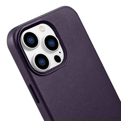 Kup Case iCarer Case Leder MagSafe Apple iPhone 14 Pro Max dunkelviolett - ICR358 - {ean13} - Sklep Home Screen