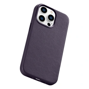 Kup Etui iCarer Case Leather MagSafe Apple iPhone 14 Pro Max tmavě fialové - ICR358 - {ean13} - Sklep Home Screen