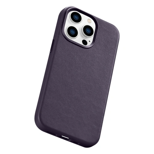 Kup Case iCarer Case Leder MagSafe Apple iPhone 14 Pro Max dunkelviolett - ICR358 - {ean13} - Sklep Home Screen