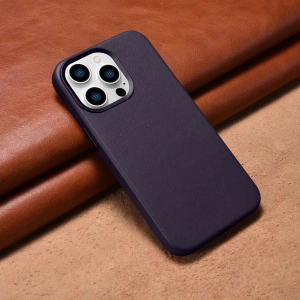 Kup Etui iCarer Case Leather MagSafe Apple iPhone 14 Pro Max tmavě fialové - ICR358 - {ean13} - Sklep Home Screen