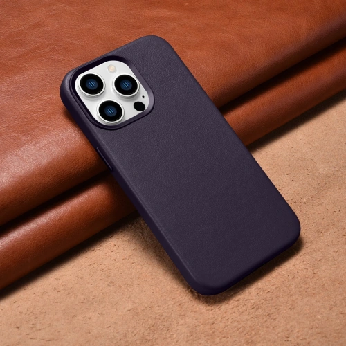 Kup Case iCarer Case Leder MagSafe Apple iPhone 14 Pro Max dunkelviolett - ICR358 - {ean13} - Sklep Home Screen