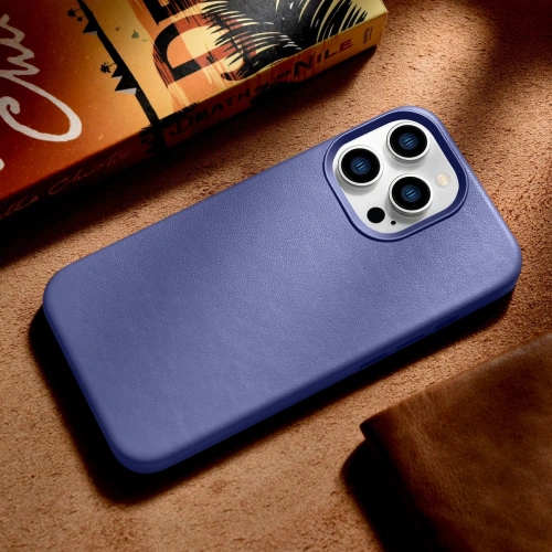 Kup Etui iCarer Case Leather MagSafe Apple iPhone 14 Pro Max jasnofioletowy - ICR359 - {ean13} - Sklep Home Screen