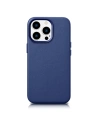 Etui iCarer Case Leather MagSafe Apple iPhone 14 Pro Max niebieski