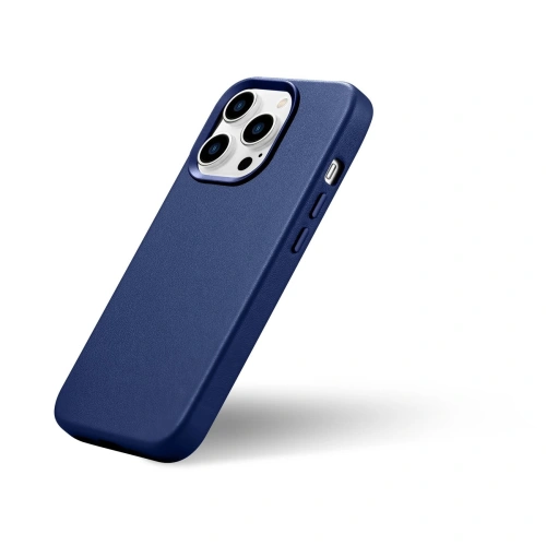 Kup Case iCarer Case Leder MagSafe Apple iPhone 14 Pro Max blau - ICR360 - {ean13} - Sklep Home Screen