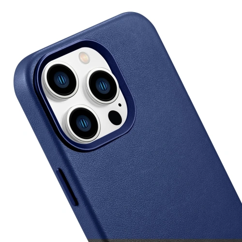 Kup Case iCarer Case Leder MagSafe Apple iPhone 14 Pro Max blau - ICR360 - {ean13} - Sklep Home Screen