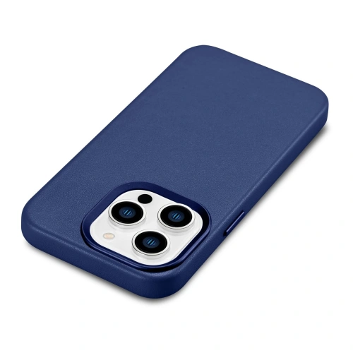 Kup Case iCarer Case Leder MagSafe Apple iPhone 14 Pro Max blau - ICR360 - {ean13} - Sklep Home Screen