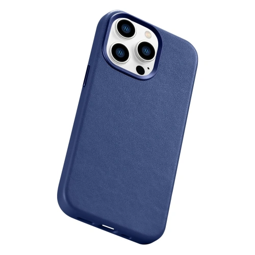 Kup Case iCarer Case Leder MagSafe Apple iPhone 14 Pro Max blau - ICR360 - {ean13} - Sklep Home Screen