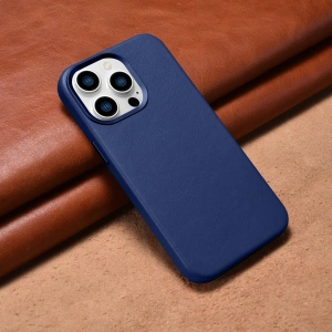 Kup Etui iCarer Case Leather MagSafe Apple iPhone 14 Pro Max modrý - ICR360 - {ean13} - Sklep Home Screen