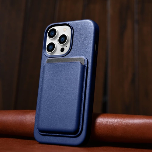 Kup Case iCarer Case Leder MagSafe Apple iPhone 14 Pro Max blau - ICR360 - {ean13} - Sklep Home Screen