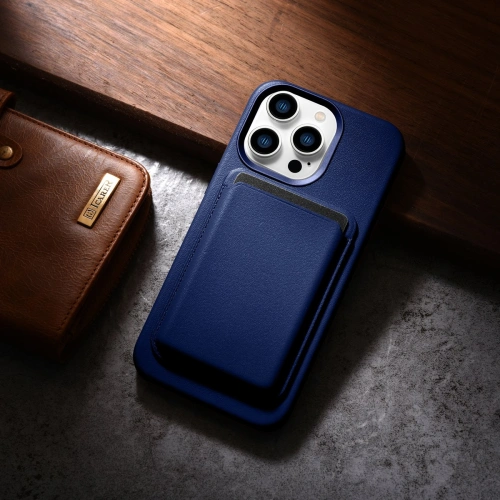 Kup Case iCarer Case Leder MagSafe Apple iPhone 14 Pro Max blau - ICR360 - {ean13} - Sklep Home Screen
