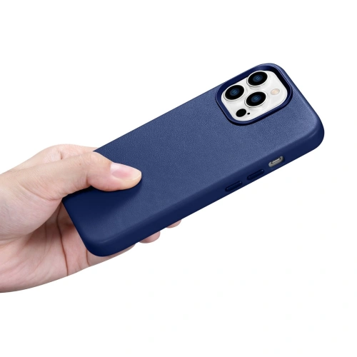 Kup Case iCarer Case Leder MagSafe Apple iPhone 14 Pro Max blau - ICR360 - {ean13} - Sklep Home Screen