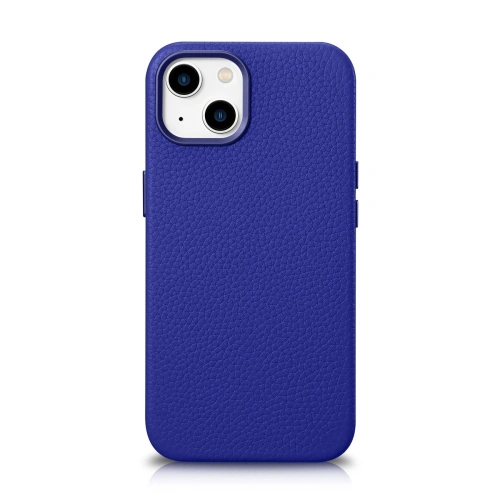 Kup Etui iCarer Litchi Premium Leather MagSafe Apple iPhone 14 sötétkék - ICR362 - {ean13} - Sklep Home Screen