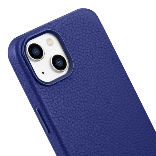 Kup Etui iCarer Litchi Premium Leather MagSafe Apple iPhone 14 sötétkék - ICR362 - {ean13} - Sklep Home Screen