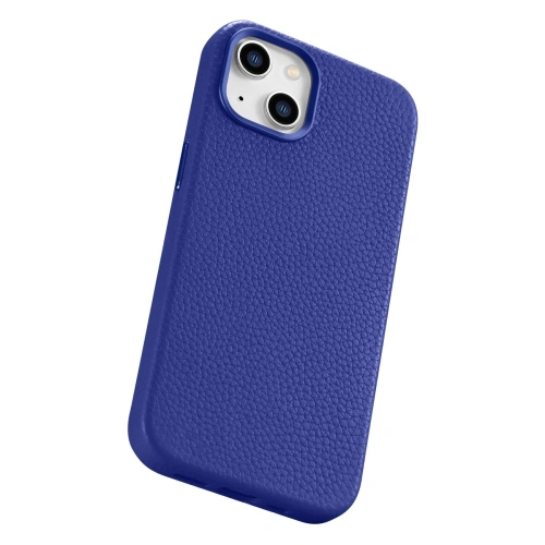 Kup Etui iCarer Litchi Premium Leather MagSafe Apple iPhone 14 sötétkék - ICR362 - {ean13} - Sklep Home Screen